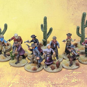 43 Figuras Mini De Vaqueros E Indios De Plástico - Modelos Realistas Para Decoración, Maquetas Y Juegos De Imaginación