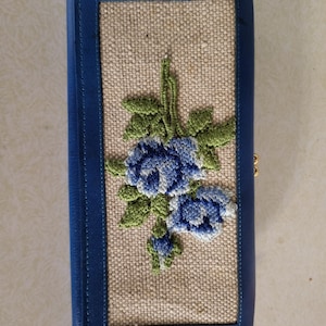 Cartera bordada para mujer de la princesa Gardner de la década de 1960
