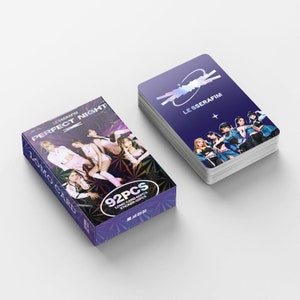 92 pcs Fan-made Le sserafim perfect night Lomo Photocards With Stickers