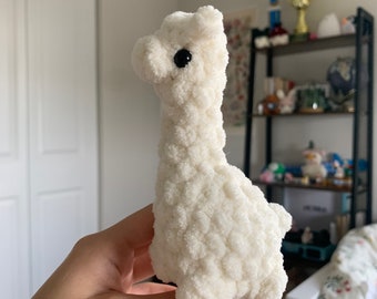 alpaca crochet plush | llama plushie | pocket buddy | mini plush | desk pet