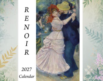 Renoir Impressionist Art Calendar 2027 | French Painter Wall Art  UK/UE Rest of World Version