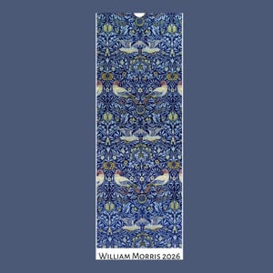 William Morris Arts and Crafts Wall Calendar 2026 Wall Hanging Desk Organizer Floral Motif Vintage Style Home Decoration Gift Art Nouveau
