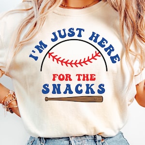 Baseball Sister Svg , I&#39;m Just Here For The Snacks png , Baseball svg , Sublimation Design svg , Digital Download .