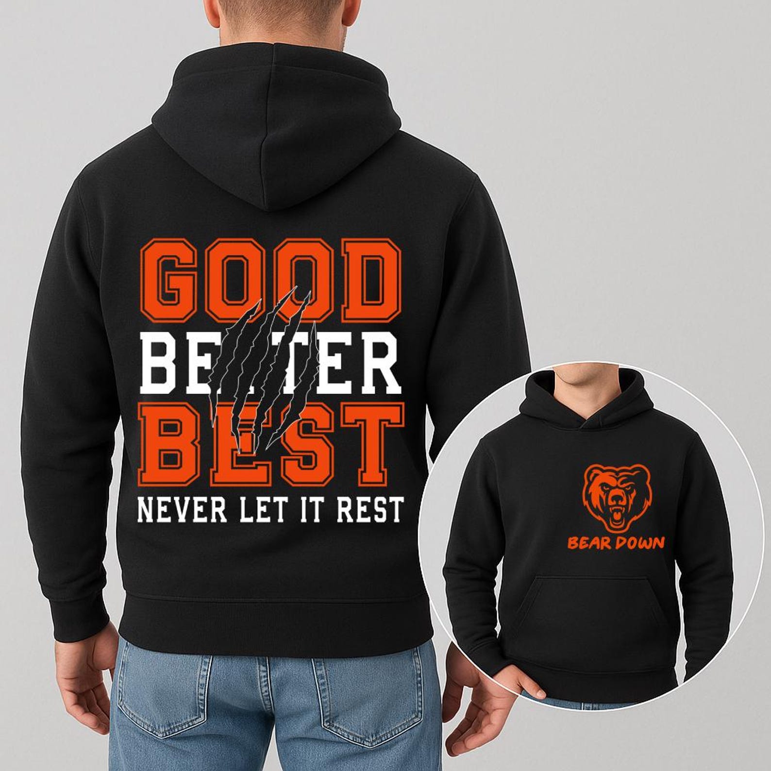 Good Better Best Never Let It Rest SVG PNG, Motivation Bear Png ...
