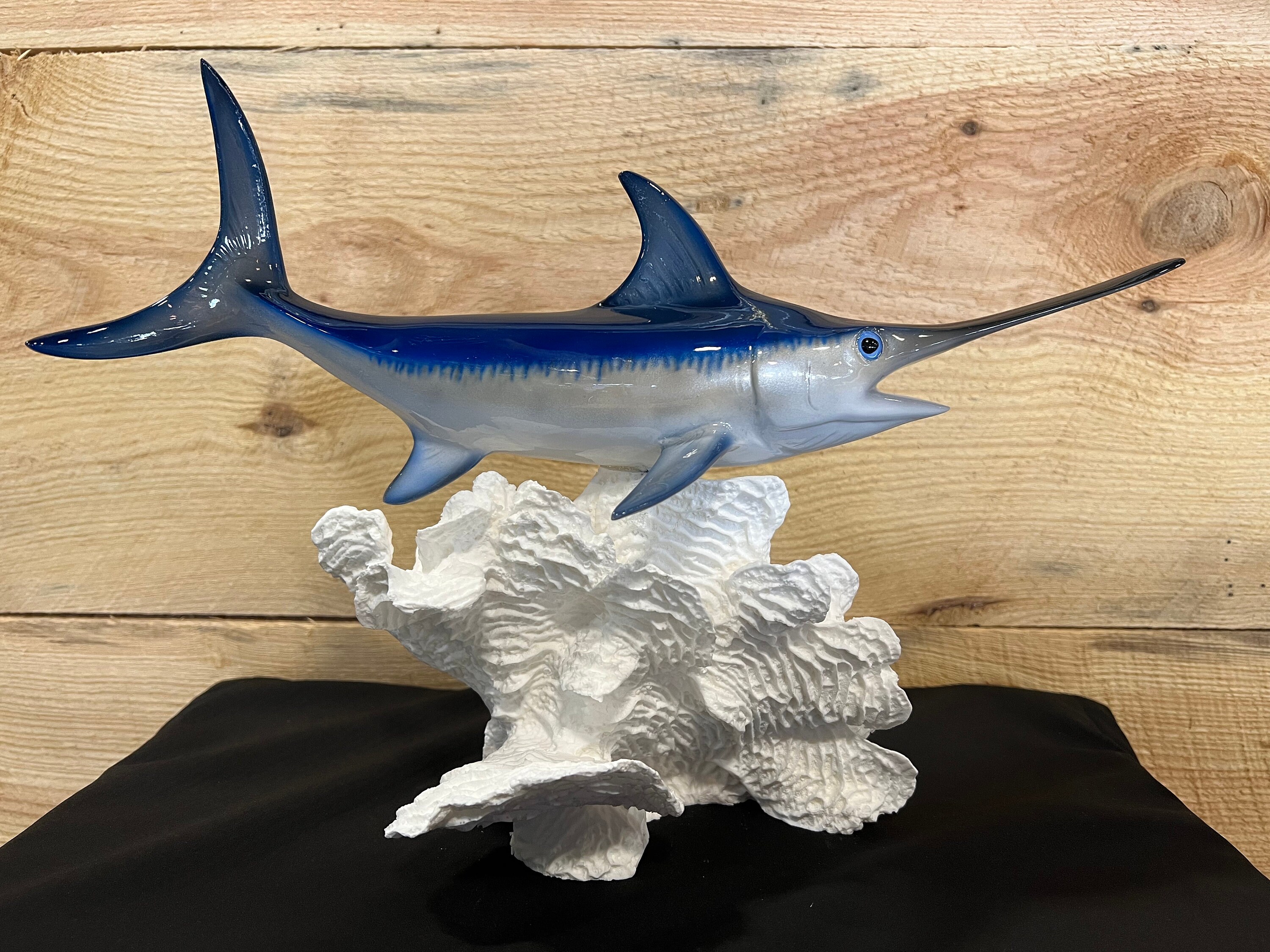 Swordfish Mounted to Coral for Table Decoration Etsy