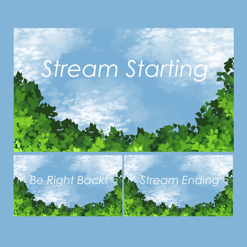 Blue Stream Overlay Pack Etsy