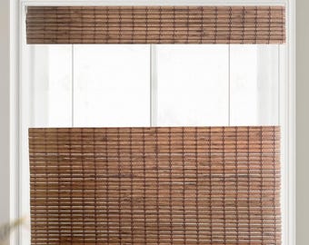 Top Down Bottom Up Cordless Bamboo Shades, Natural Woven Shades, FREE Cordless Upgrade, Custom Bamboo Shades, Swatches Available.