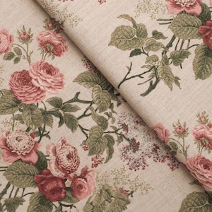 Classic Floral Print Curtains, Floral Custom Drapes, Made To Order Curtain Panels, Bold Floral Print Drapery Panels, Blue Color Curtains.