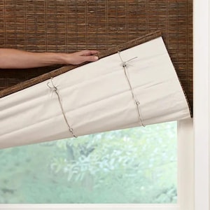 Top Down Bottom Up Cordless Bamboo Shades, Natural Woven Shades, FREE Cordless Upgrade, Custom Bamboo Shades, Swatches Available.