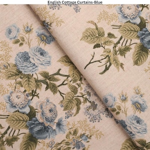English Cottage Custom Curtains | Bedroom Curtains | Free Blackout | Living and Dining Room Curtains | Kitchen Curtains | Floral Curtains
