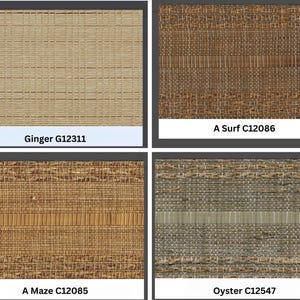 Cordless Bamboo Shades, Natural Woven Shades, FREE Cordless Upgrade, Swatches Available, Blackout Bamboo Shades, FREE Shipping, Custom Size.