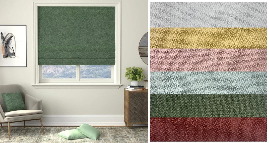 Top-down Bottom-up Roman Shades, Cordless Roman Shades, FREE Cordless