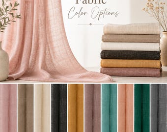 Lush Linen Sheer Curtains | Custom Window Treatment, Light Filtering