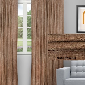 9 Colors | FREE Blackout | Custom Window Curtains | Curtains For Den | Living/Dining Room Curtains | Textured Fabric Drapes | Extra Long