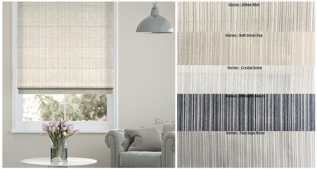 Top-down Bottom-up Roman Shades, Cordless Roman Shades, FREE Cordless