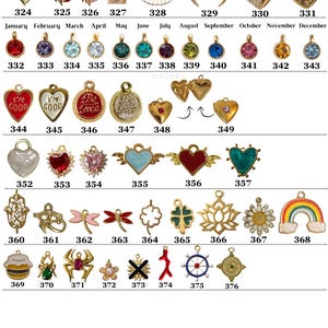 Build Your Own Custom Charm Keychain, Pick Your Charms, Make Your Own Keychain, Custom Bag Charm, Birthday Gift, Gift for Her, Bff gift image 7