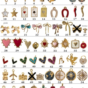 Build Your Own Custom Charm Keychain, Pick Your Charms, Make Your Own Keychain, Custom Bag Charm, Birthday Gift, Gift for Her, Bff gift image 2