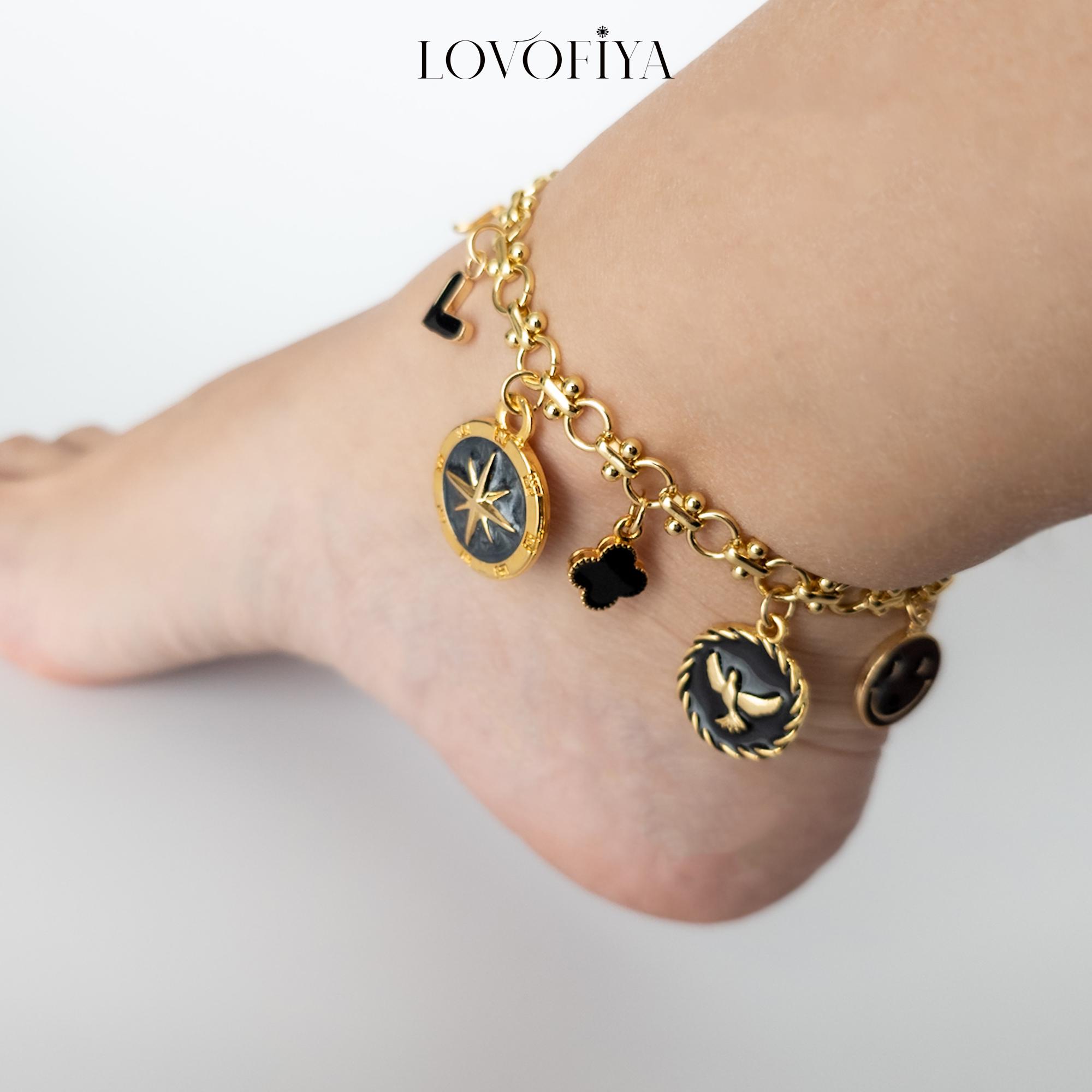 Build Your Own Charm Anklet – Custom Summer Anklet – Personalized Gift for Bridesmaids, Bachelorette Parties and Summer Celebrations
