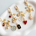 Build Your Own Bag Charm, Custom Charm Keychain, Christmas, Bridesmaid Gift, Bag accessory, Zodiac, Initial Letter, Lucky Symbol product logo