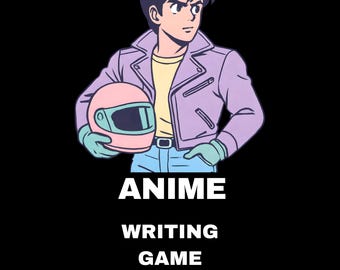 Anime Writing Game Bundle | Brain Training Retro Journal | Role Playing Game