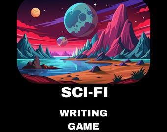 Sci-Fi Writing Game Bundle | Brain Training Retro Journal | Role Playing Game