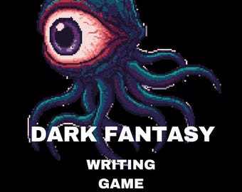 Dark Fantasy Writing Game Bundle | Brain Training Retro Journal | Role Playing Game
