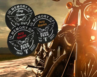 Biker Memorial Patches Customised In Memory of Any Name