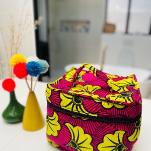 Maxi vanity - trousse de toilette XXL - Wax 100% Coton - fait main au Sénégal