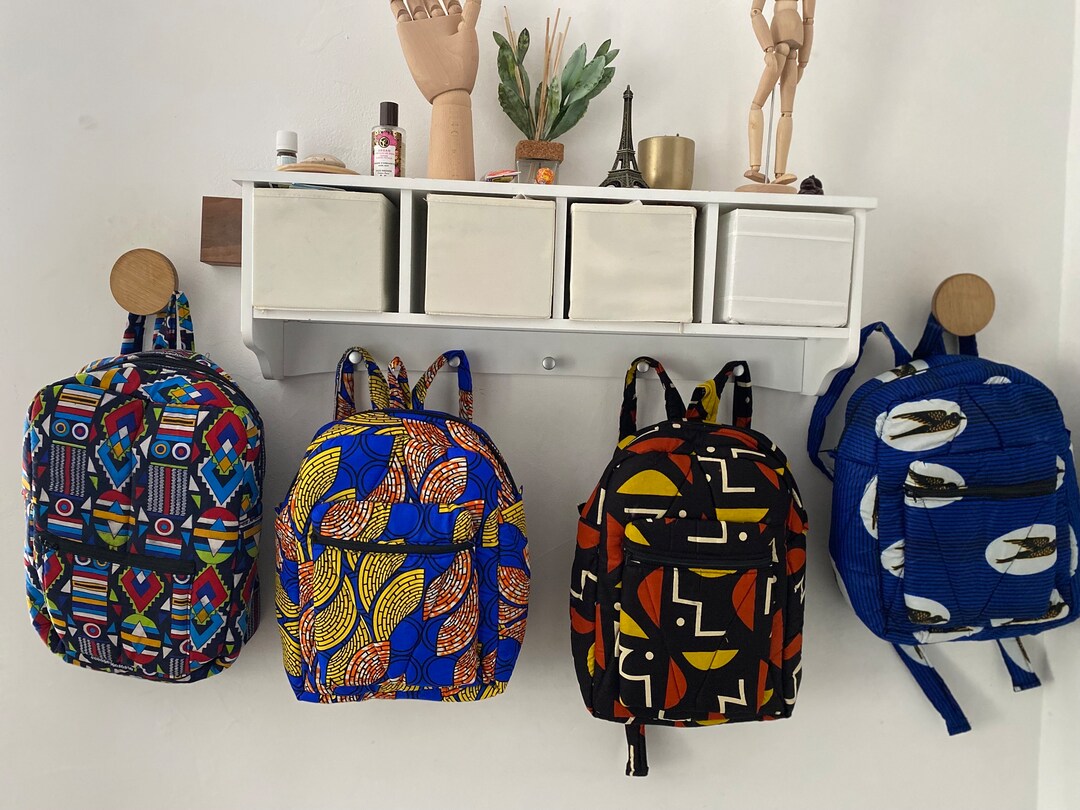 Tissu Africain Sac Ã Dos Wax Africain Tissu Africain Sac A Dos Tissus Femme Wax Sac Ã Dos Tissu Africain Sac à Dos