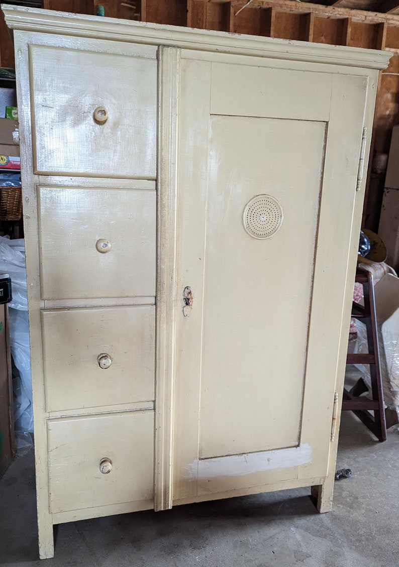 Antique Pine Pie Safe/cupboard Etsy