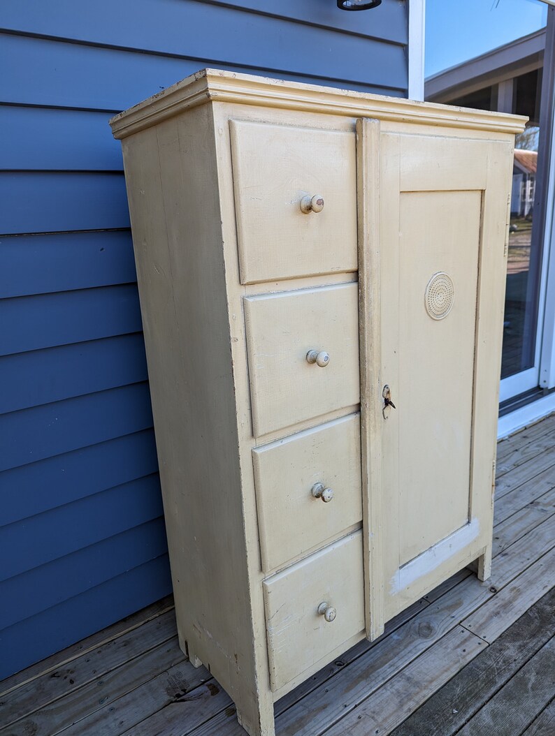 Antique Pine Pie Safe/cupboard Etsy