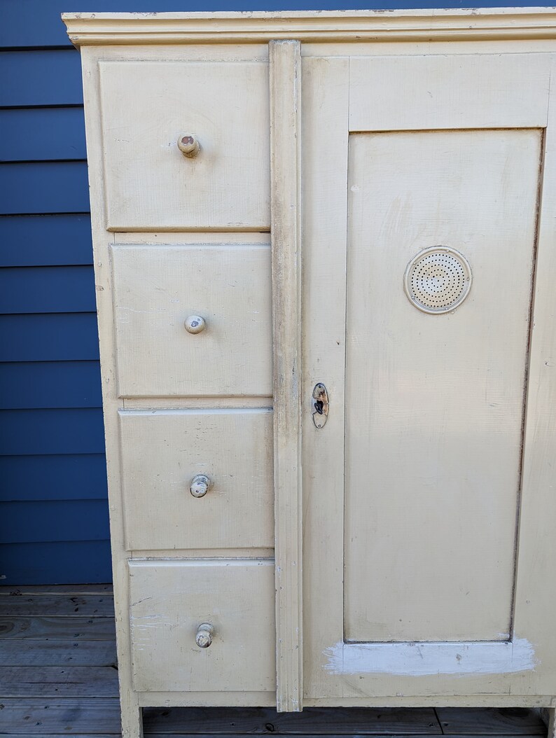 Antique Pine Pie Safe/cupboard Etsy