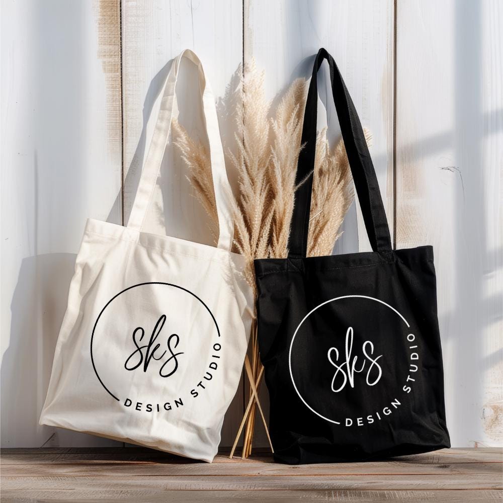 Custom Logo Canvas Tote Bag | Personalized Eco-friendly Cotton Bag for ...