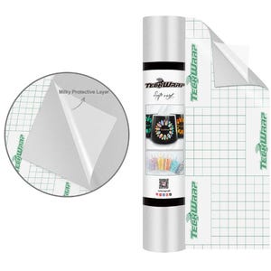 Teckwrap Matte Craft Vinyl Roll: 12&quot; x 5&#39; Permanent DIY Vinyl