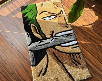 Anime Tufted Rug / %100 Handmade Fluffy Rug - Etsy