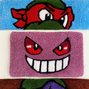 Ninja Turtles, Raphael and Donatello, Gengar Keyboard Rug / %100 ...