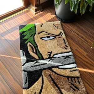 Anime Tufted Rug / %100 Handmade Fluffy Rug - Etsy