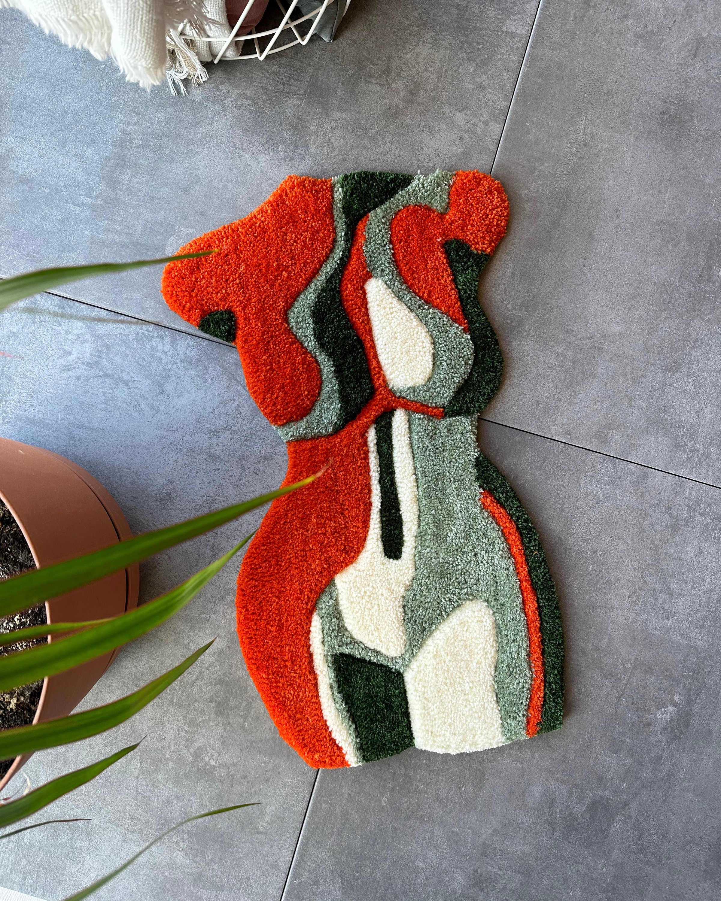 Body Heat Rug Woman Body Tufted Rug / %100 Handmade - Etsy