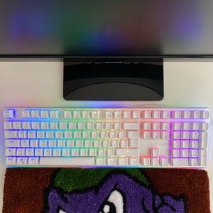 Custom Keyboard Rug / %100 Handmade Fluffy Keyboard Rug - Etsy