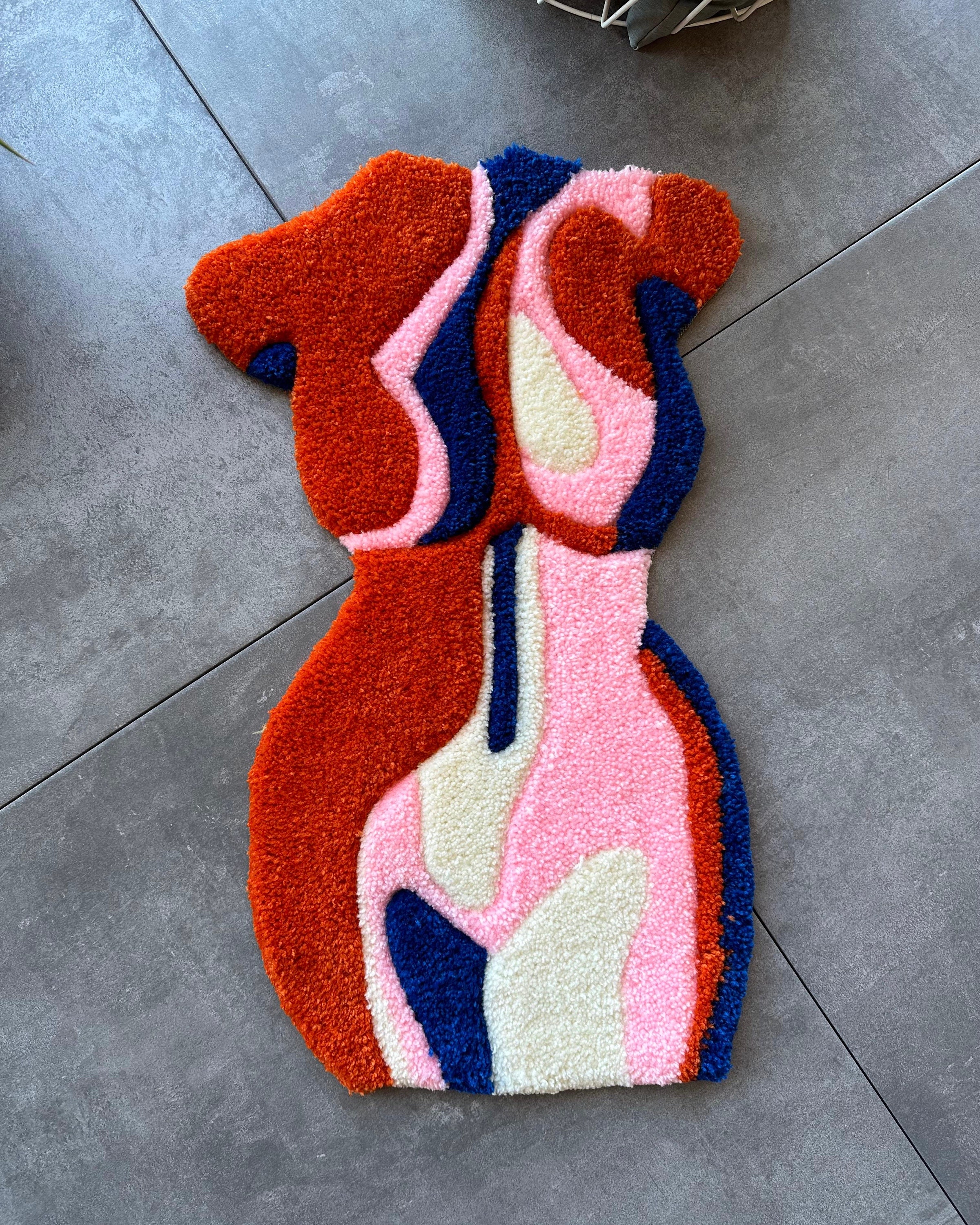Colorful Woman Body Tufted Rug / %100 Handmade - Etsy