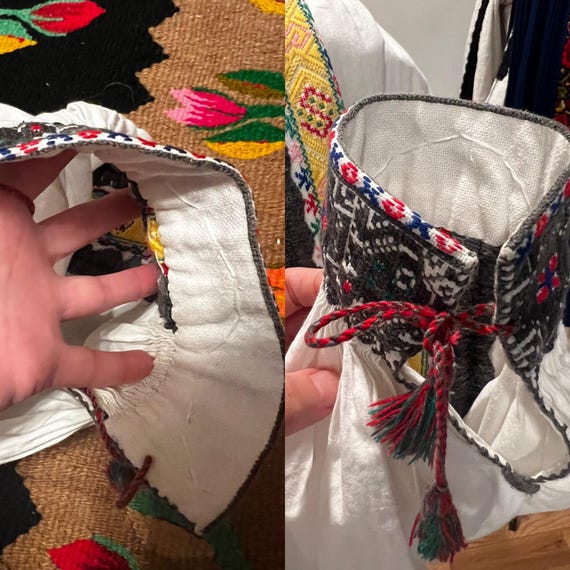 Vintage Romanian Hungarian Folk Blouse from Trans… - image 7