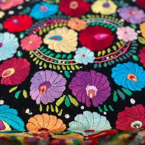 Vintage Transylvanian Matyo Embroidery Table Cloth Unique Home Decor Folk Art