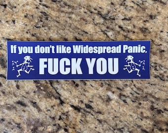Widespread Panic Bumper Sticker (Blue)