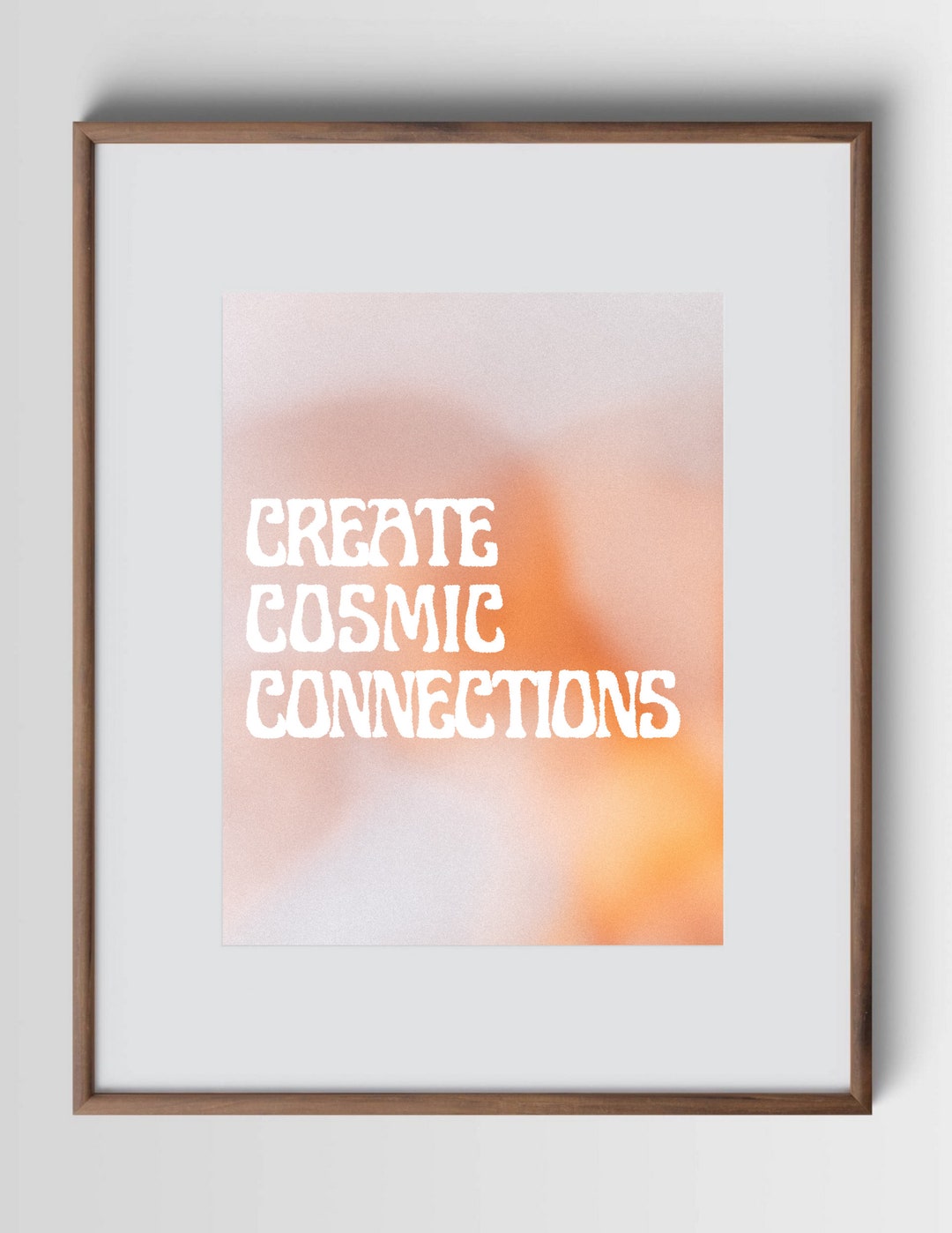 Cosmic Connections Wall Art Spiritual Poster Gradient Wall Art