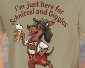 Camiseta divertida de Oktoberfest con perro salchicha, camiseta para amantes de la cerveza con perro salchicha
