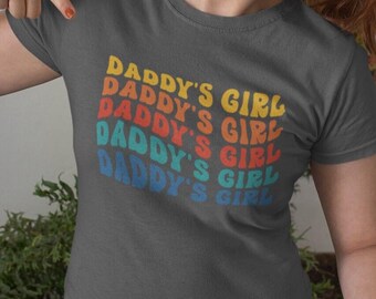 Retro Daddy's Girl T-Shirt, Softstyle Cotton Tee