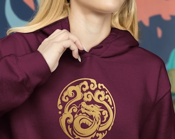 Year Of The Dragon Chinese Zodiac New Year Unisex Horoscope Hoodie Hooded Astrology Sweatshirt