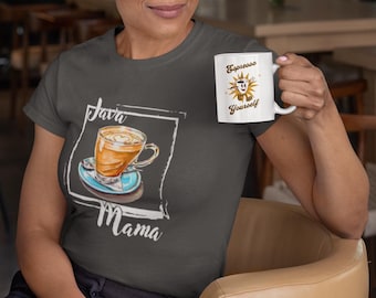 Mamá Java, amantes del café, fanático del café, fumeta, camisa Gildan Softstyle