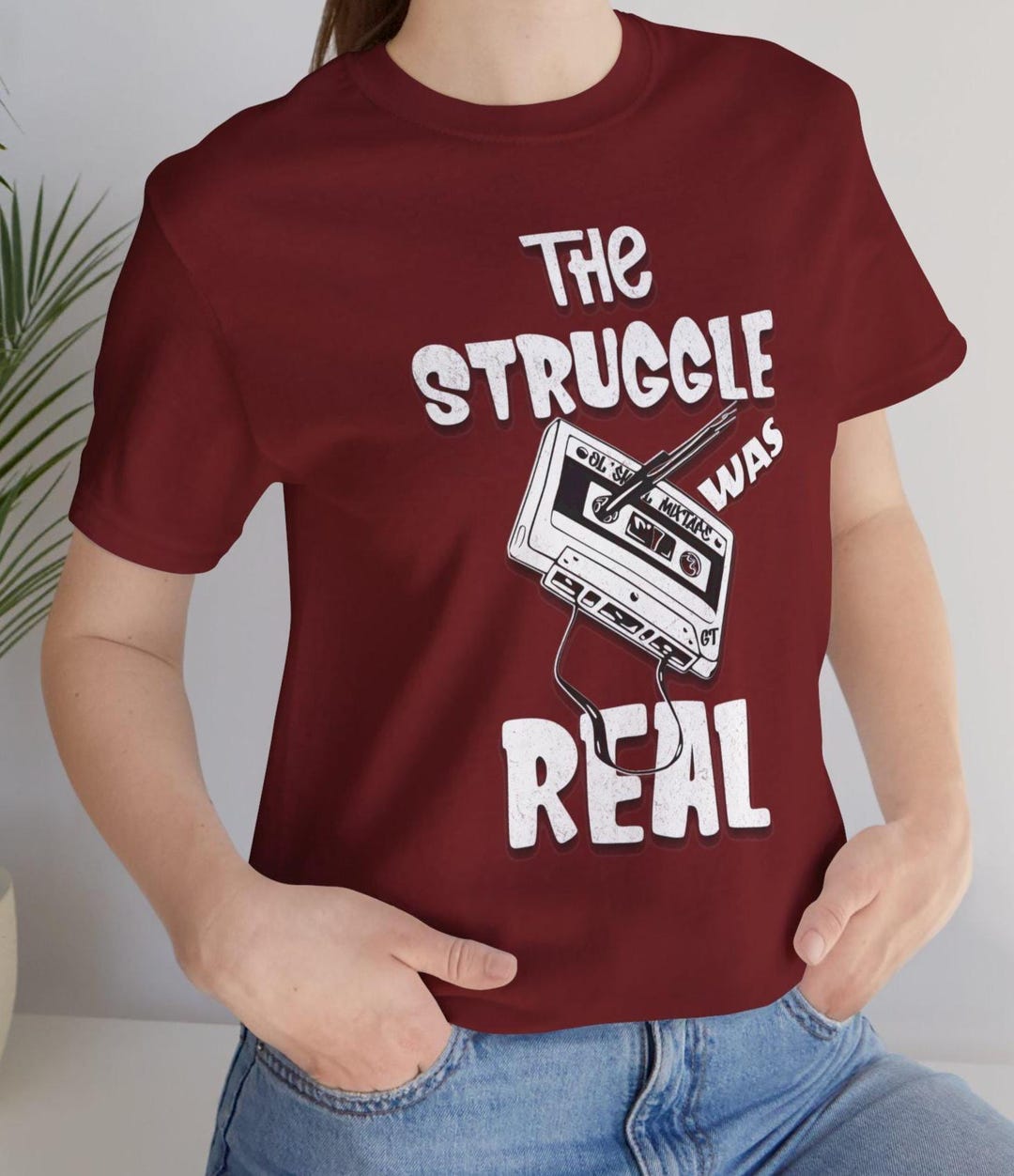 The Struggle Was Real Retro Pen and Cassette Tape 80s Baby 90s Baby Mix ...