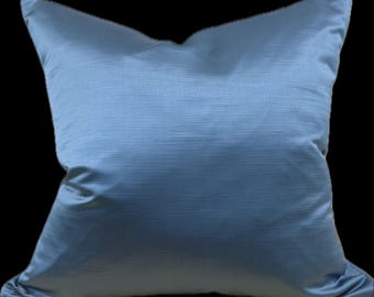 Periwinkle Satin Pillow 22x22